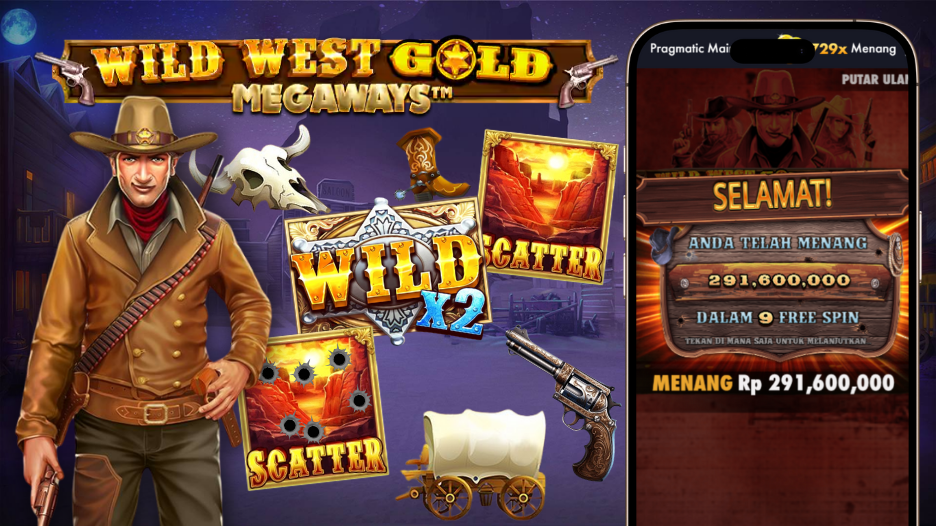 Wild West Gold Megaways Gacor Tanpa Pola Modal Receh 50K FAST WIN Big Win: Rasakan Sensasi Kemenangan Besar Sekarang!